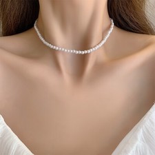 White Pearl Imitation Choker