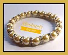 8mm Elastic Glass Pearl &