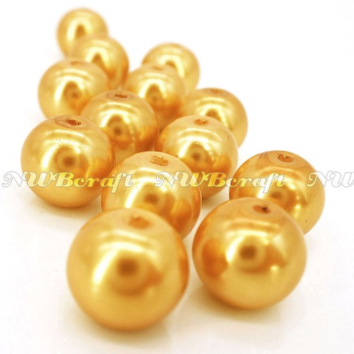 Glass pearl beads 4mm 6mm - pearl,