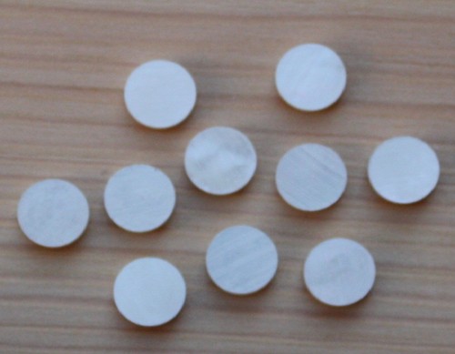 Mother pearl inlay - pearl, dots 