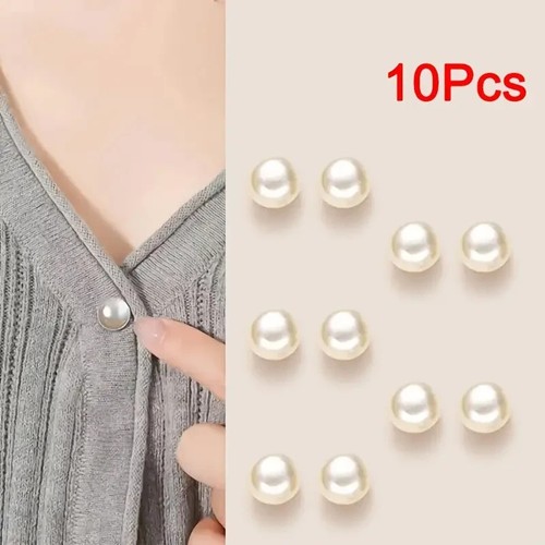 Pearl brooch waist pins - pearl,